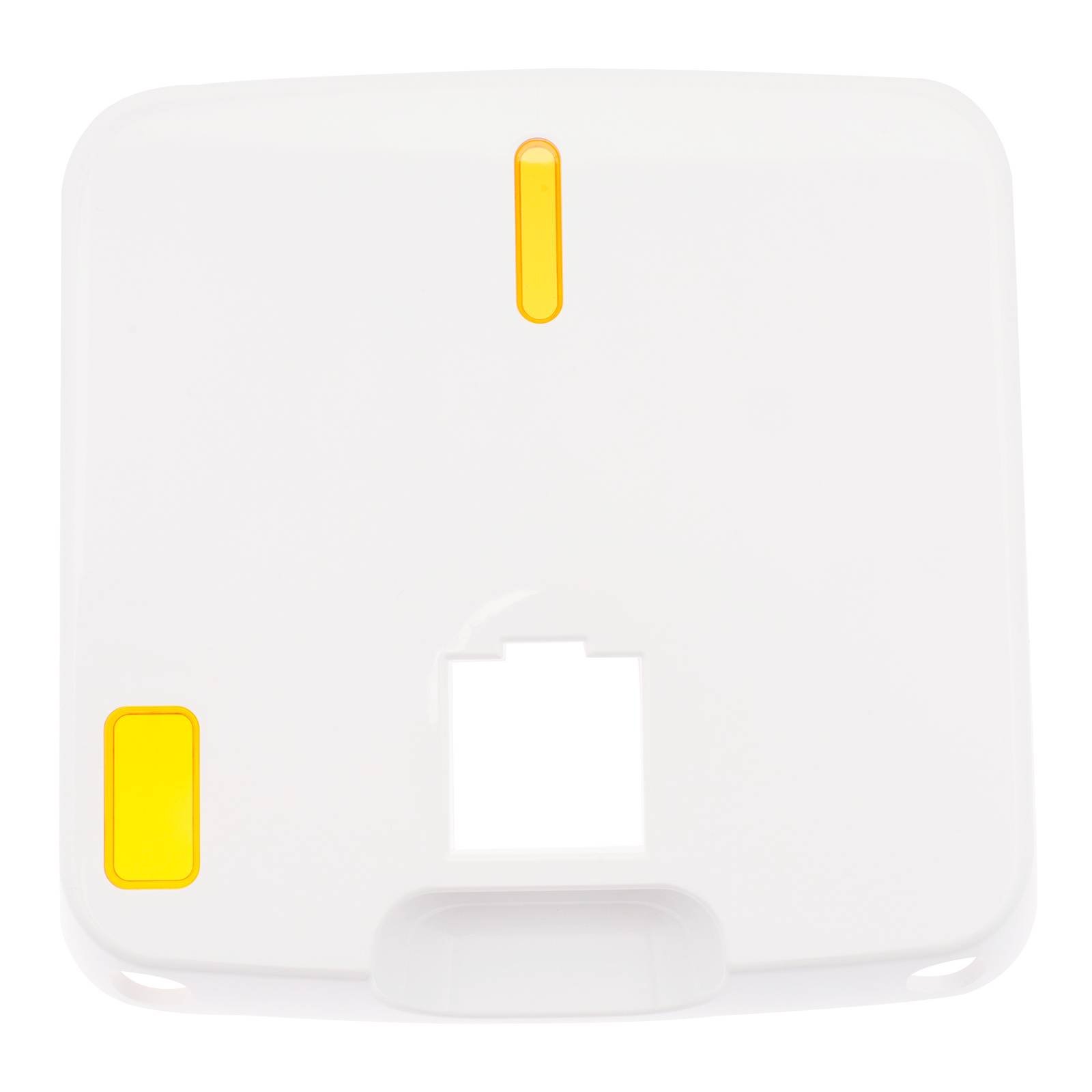 SET COVER CHIN BLOCK TOP/ABS (WARMGRY 0.5C)-WHITE, WINDOW H LASER & WINDOW V LASER PC-CLEAR ORANGE